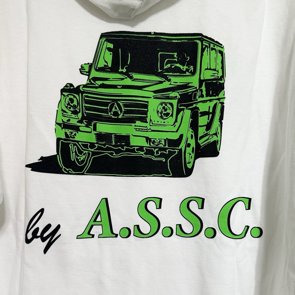 Anti Social Social Club Berlin Hoodie XL Sleeve Graphics Streetwear White‎